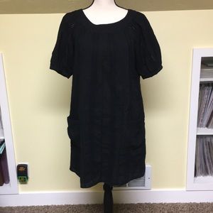 Black eyelet cotton Calvin Klein dress size 6